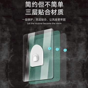 @風扇壁掛掛迷你打家壁用學生宿舍床頭廚房衛生間免孔免安裝小風