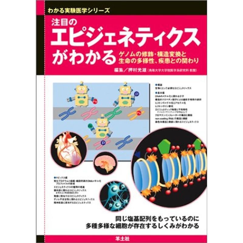 注目のエピジェネティクスがわかる?ゲノムの修飾・構造変換と生命の多様性、疾患との関わり (わかる実験医学シリーズ?基本トピックス)