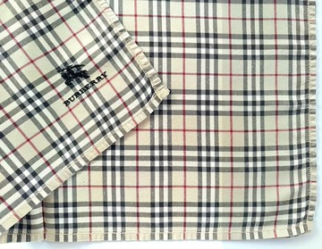 Burberry 古董手帕 米白 Nova Check 格紋 18.5 x 18.5 英吋