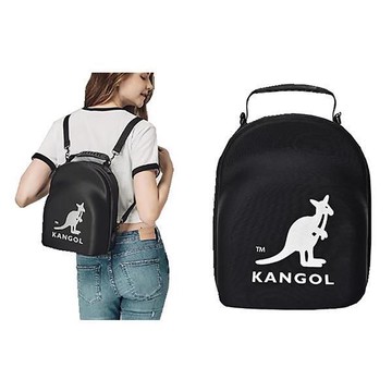 ~雪黛屋~KANGOL 後背包中小容量手提肩背斜側背後背EVA+進口防水尼龍布
