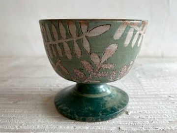 葉串冰淇淋高腳杯冰品碗_陶瓷餐碗