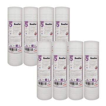 EssenPure WAP-110高濾效10英吋5uPP溝槽式濾心(8支組)