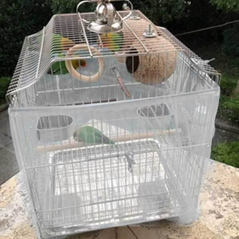 交換無料 鳥かごネット 鳥かごカバー 飛び散り防止 サイズM