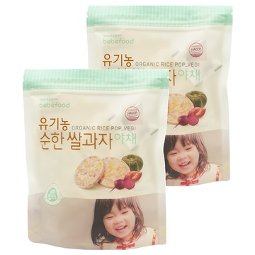 bebefood 寶寶福德 糙米餅 1歲以上  蔬菜口味  25g  2包