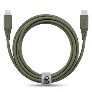 886 極野家 極Sense USB-C to Lightning Cable PD 2.0 快充充電線  1.8m  軍綠  1個