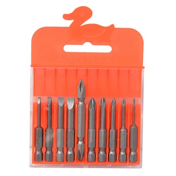 LANYAZI 十字 一字 風批咀 10支裝螺絲刀頭  S2合金鋼風批頭