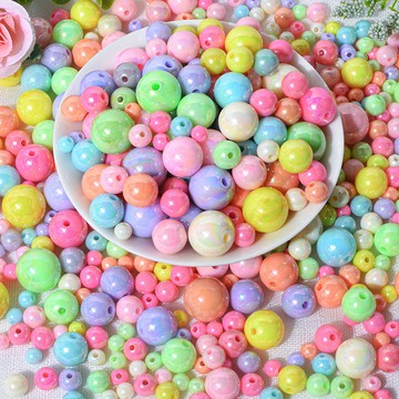 台灣出貨 6-16mm玻璃仿珍珠圓珠 高品質diy飾品配件 串珠珠子散珠 手工DIY