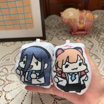 ✨臺灣出貨✨新款可發聲碧藍檔案語音小桃掛件愛麗絲毛絨鑰匙扣惡搞嘴提送朋友