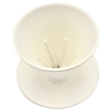 客噐 六短肋濾杯 象牙白色 素雅簡約 快流速  1個