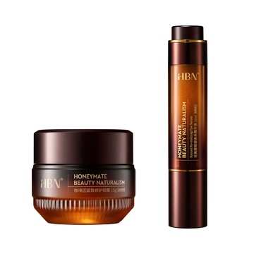 【HBN官方】早C晚A緊緻亮眼組(咖啡因眼霜高階版+雙A眼部精華)