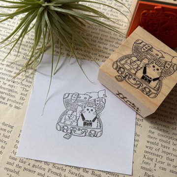 行李箱貓咪印章