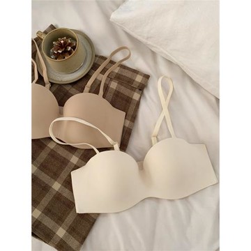 【零感杯】女生半杯無痕防滑無肩帶文胸小胸聚攏顯大無鋼圈內衣女