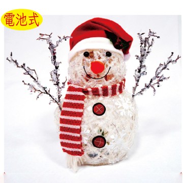 LED 拉絲雪人-七彩變色(電池式)型號 SCX-11016