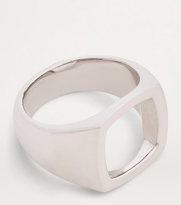 Tom Wood Sterling Silver Cushion Open Ring