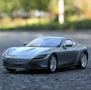 預購【遊戲家】法拉利羅馬 Ferrari Roma 合金汽車模型玩具車 - 銀色