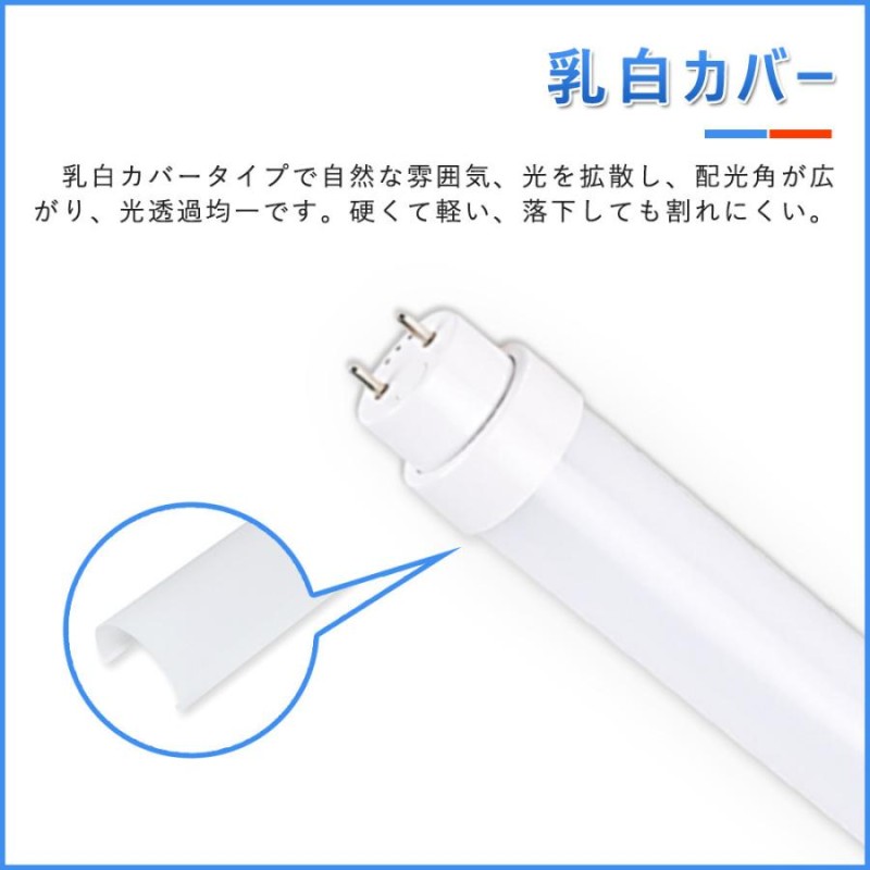 15本セット】led蛍光灯 40w形 両側給電 直管 120cm 配線必要 T10 40W型