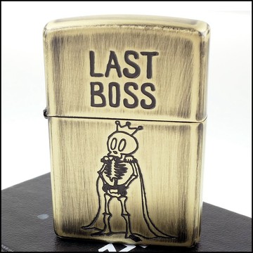 ☆福星屋☆【ZIPPO】日系~LAST BOSS-最終頭目-骷髏圖案設計打火機NO.2UDB-BOSS