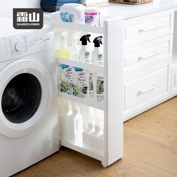 日本霜山 日式簡約風四層隙縫置物架