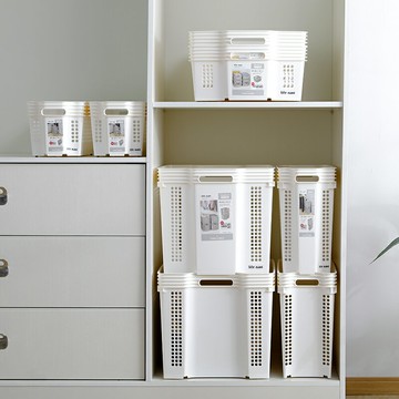 進口廚房塑料收納筐櫥柜收納盒零食收納籃浴室桌面化妝品籃子