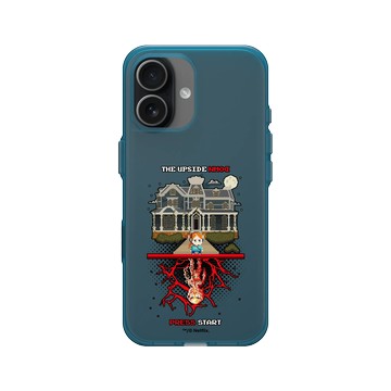 iPhone 17 Clear (相機按鈕) 夜幕藍 - Stranger Things - 8 位元 - 決戰威可那