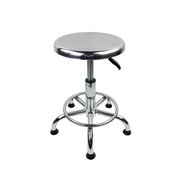 靜電椅 304不銹鋼凳子螺旋升降凳防靜電椅車間工廠實驗室吧臺旋轉美容凳 【CM4633】