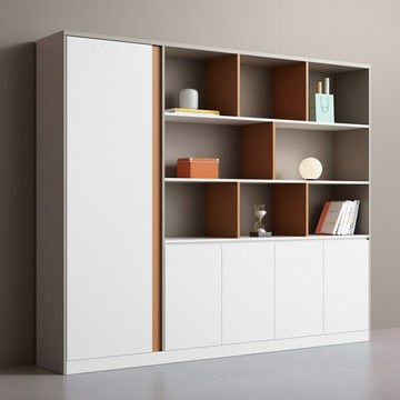 ??快速出貨 可開發票 板式文件柜資料柜木質老板書柜檔案儲物收納柜辦公室背景文件柜子