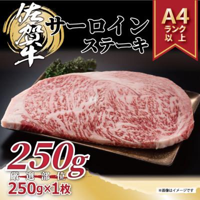 ふるさと納税 伊万里市 艶さし!佐賀牛サーロインステーキ　250g(250g×1枚)(伊万里市)