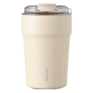 LocknLock 樂扣樂扣 Metro Cafe 陶瓷塗層保溫隨行杯  象牙白  400ml  1個
