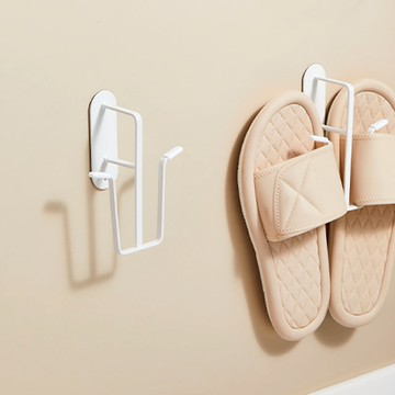 免鑽釘拖鞋收納壁掛架/拖鞋掛鉤架-3入 單一規格