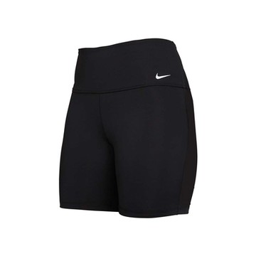 NIKE SWIM 成人女性六吋泳褲-泳裝 游泳 戲水 海邊 平口泳褲 NESSB211-001 黑白