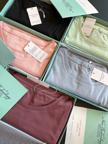 商場撤柜剪標清倉不易變形百搭糖果色圓領短袖夏