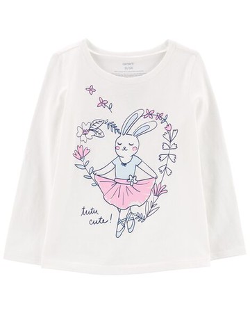 Kid Ballerina Bunny Jersey Tee