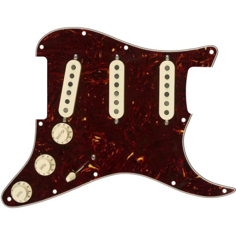 純正品◇ Fender Pre-Wired Strat Pickguard, Tex-Mex SSS 配線済み