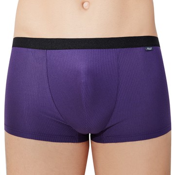 【SOLIS】鋅能量系列M-XXL素面貼身四角男褲(深紫色)