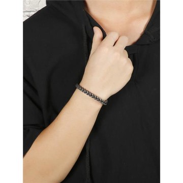 復古鈦鋼手鏈男潮ins小眾設計歐美個性簡約男士手環單身男生配飾