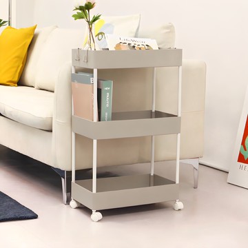 GATZ 3層移動式縫隙收納推車  40 x 21.5 x 64 cm  灰色