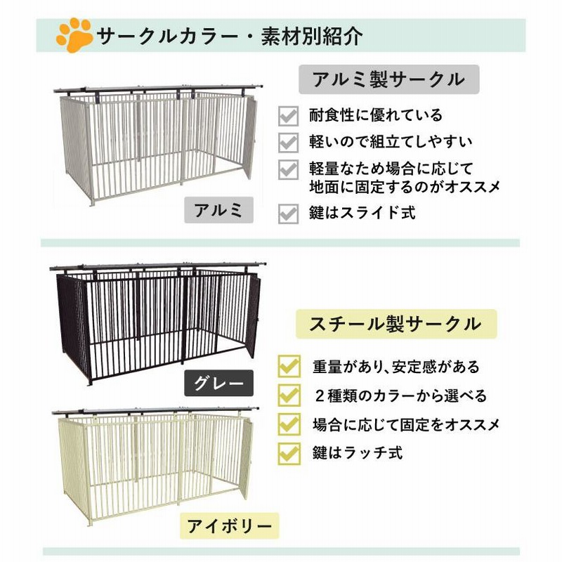 ケージ ペットサークル アルミ製 シルバー H90×W120cm 4枚組 9 ケージ ペットサークル アルミ製 シルバー H90×W120cm 4枚組 9