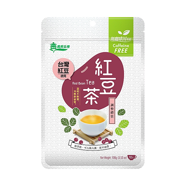 義美生機台灣紅豆茶10g*10入/包