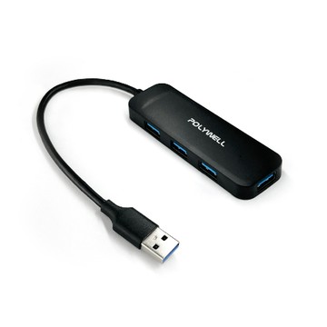 POLYWELL USB3.0 擴充埠 4埠 4 Port HUB 5Gbps