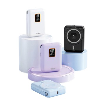 KooPin｜10000mAh 可拆卸自帶雙線磁吸三用快充行動電源 MagSafe