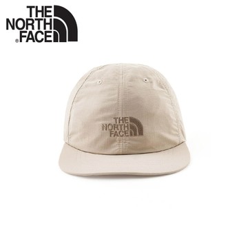【The North Face 美國 快乾棒球帽《灰褐》】8CQ1/透氣/戶外帽/運動帽/防曬/日常穿搭/登山/跑步