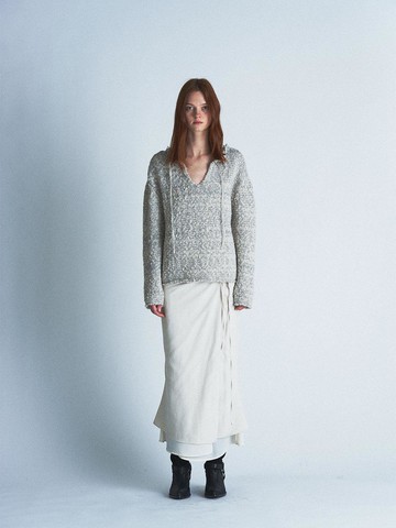 Semi Mermaid Wrap Wool Blend Skirt