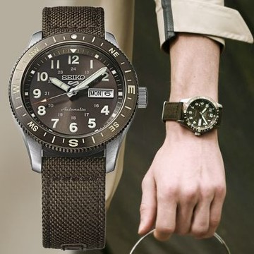 SEIKO 精工 5 Sports 軍裝風格 機械錶 男錶 送禮 禮物 推薦_SK028 HDB009K1/4R36-18V0R