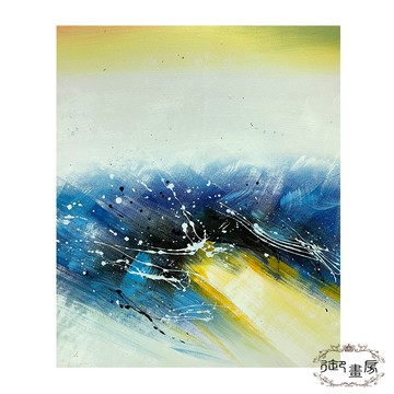 【御畫房】 手繪無框油畫 碧波蕩漾 50x60cm