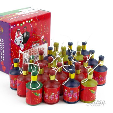 拉炮(24入)，婚禮小物 婚禮 婚宴 慶生 派對 活動造勢 慶祝 彩帶，X射線【Y440002】