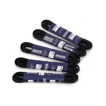 【SAPHIR莎菲爾】圓形1.5mm典雅日常防潑水款上蠟鞋帶-60公分(3-4對孔)Thin round waxed black