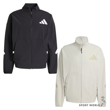 Adidas Z.N.E. 立領外套 男裝 拉鍊口袋 黑/灰【運動世界】KE4877/KE4880