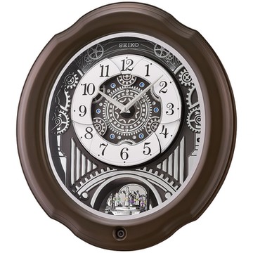 SEIKO 精工 典雅木質音樂鐘 時鐘 掛鐘 QXM609N_SK045