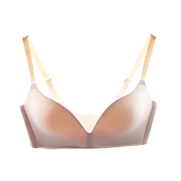 真絲舒適透氣速乾親膚軟濡滑爽針織無痕一片式無鋼圈內衣胸罩內衣收副乳薄款集中爆乳 恭