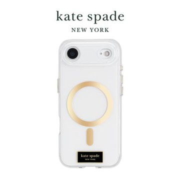 【kate spade】iPhone Air磁吸防摔殼 經典透明支架款